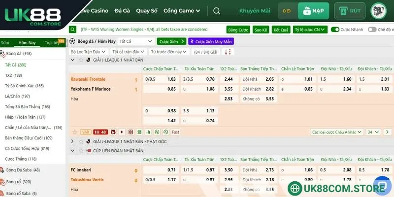 Khi chơi cá độ bet thủ không nên bỏ lỡ kèo chấp